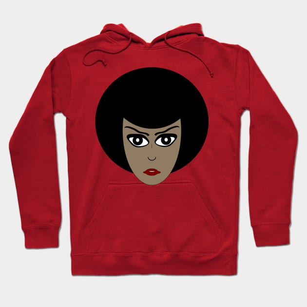 Strong Black Woman Natural Girl Afro Hair Hoodie by Obehiclothes